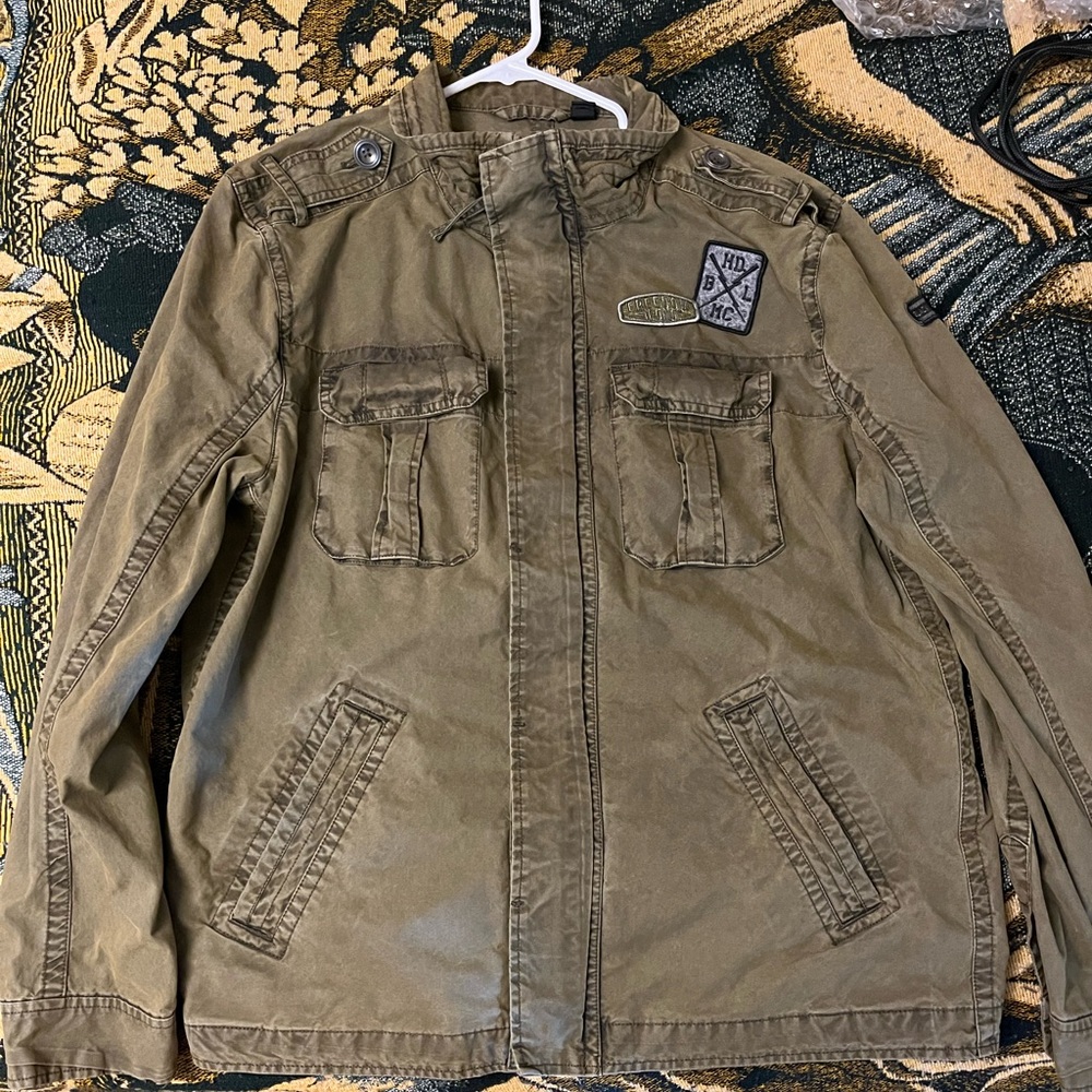 Harley-Davidson Men's Patch Cargo Casual Jacket